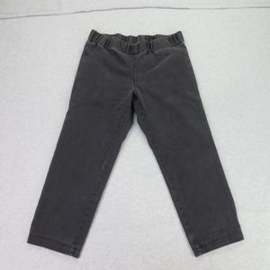 Soft Surroundings Jeans Womens Large Petite Black Gray Pull On Denim Style Pants